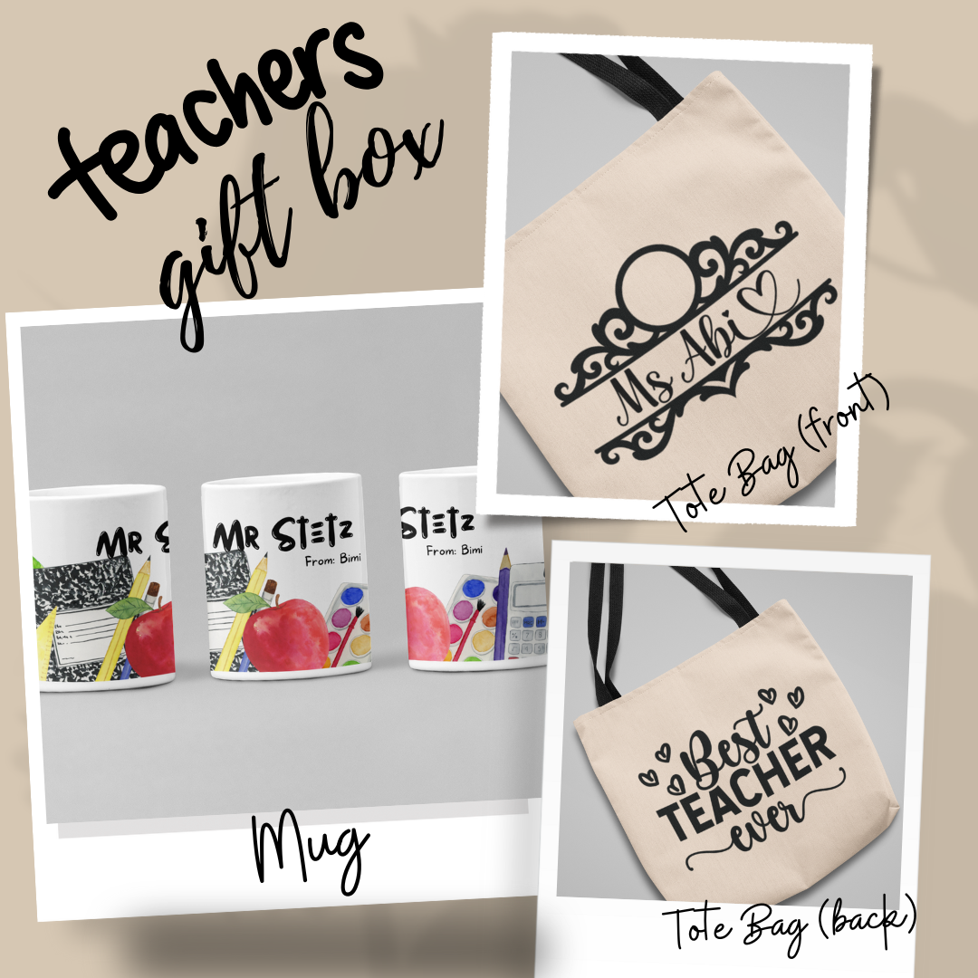 Combo Pack - Best Teacher Ever Tote Bag and 11oz Mug