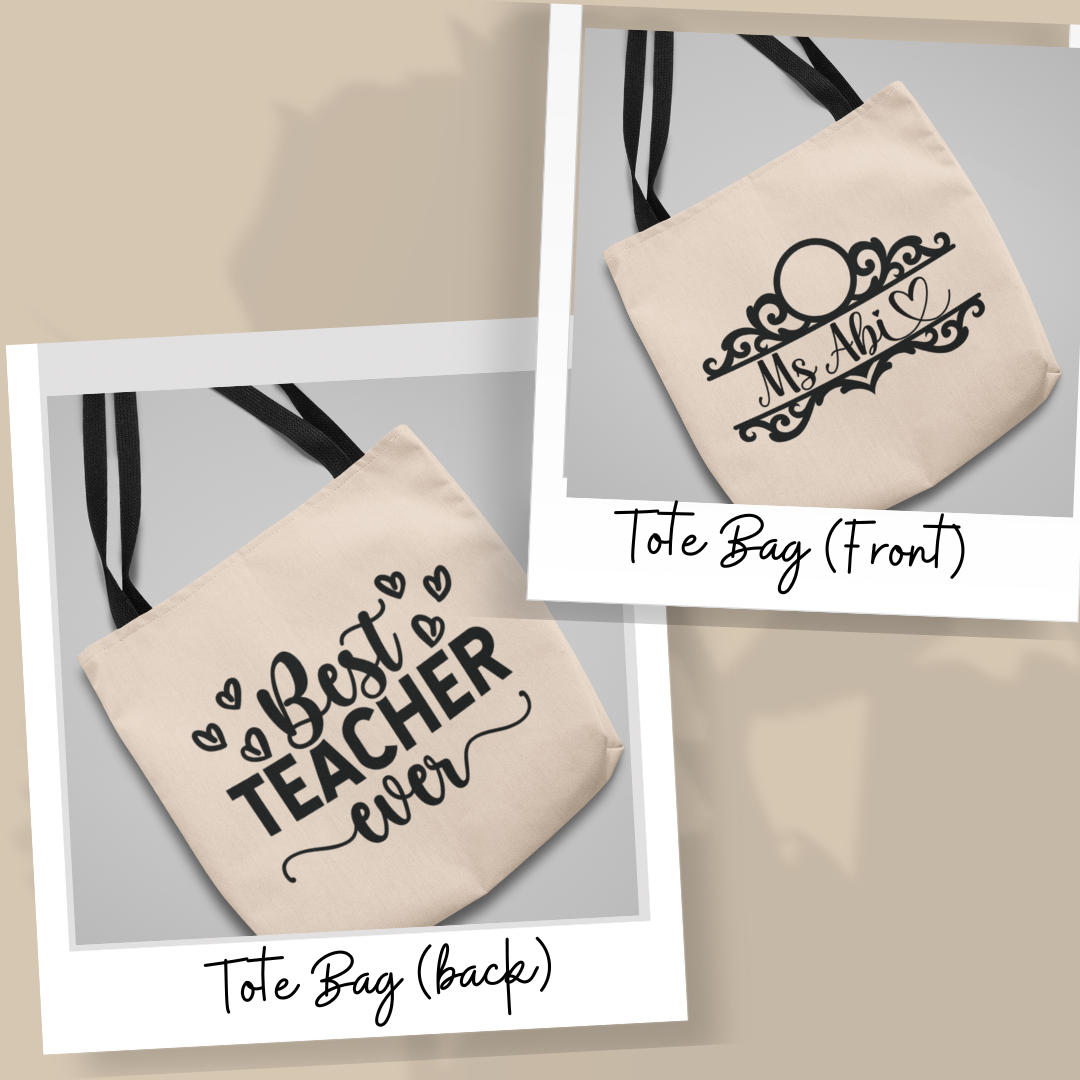 Combo Pack - Best Teacher Ever Tote Bag and 11oz Mug
