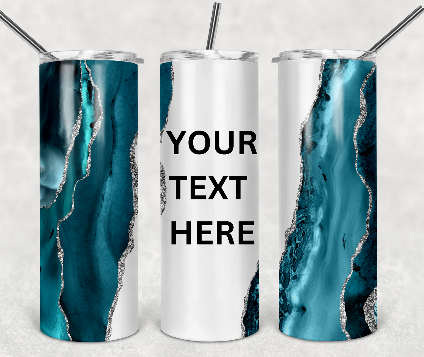 20oz Teal Skinny Tumbler