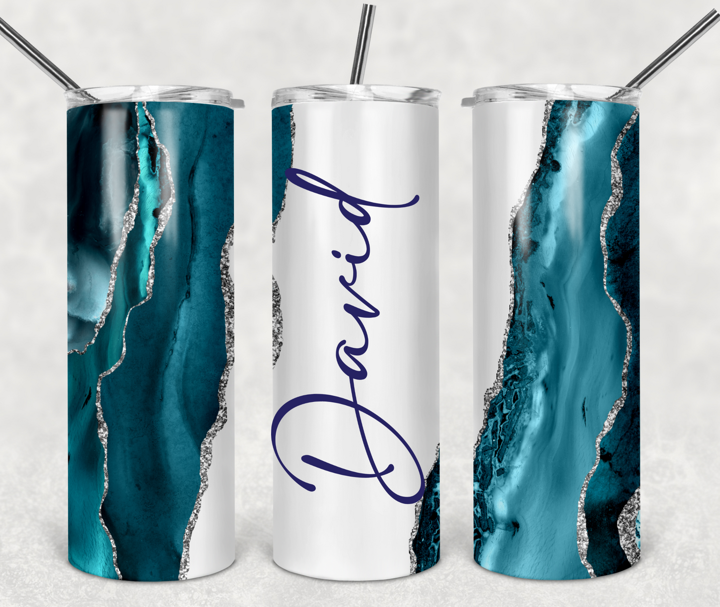 20oz Teal Skinny Tumbler