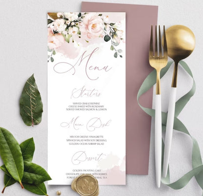 Menu Cards